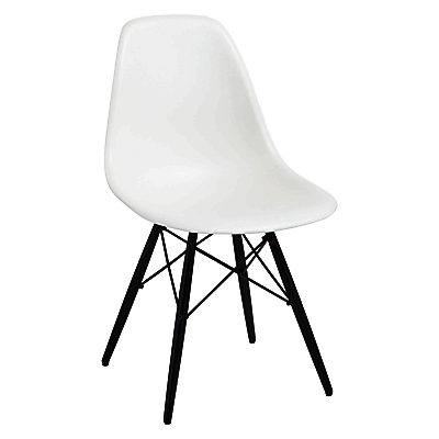 Vitra Eames DSW Chair White / Black Maple
